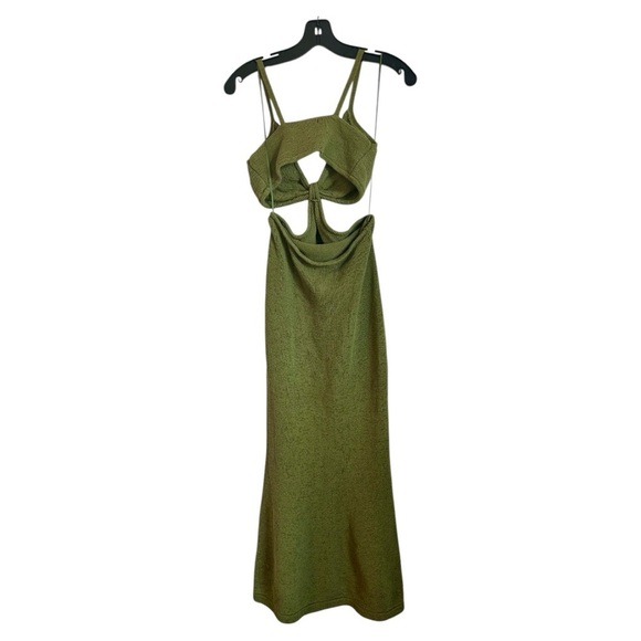 Cult Gaia Serita Maxi Dress Olive Green - Picture 2 of 8